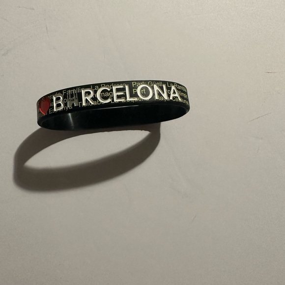 Black Authentic Barcelona Bracelet Spain 🇪🇸 Unisex For Men and Women - Picture 1 of 4